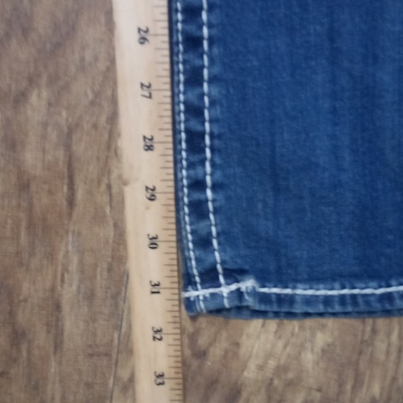 Rock Revival Women's 26 Bootcut Jen Embellished Shimmer Distressed NWT - Picture 12 of 12